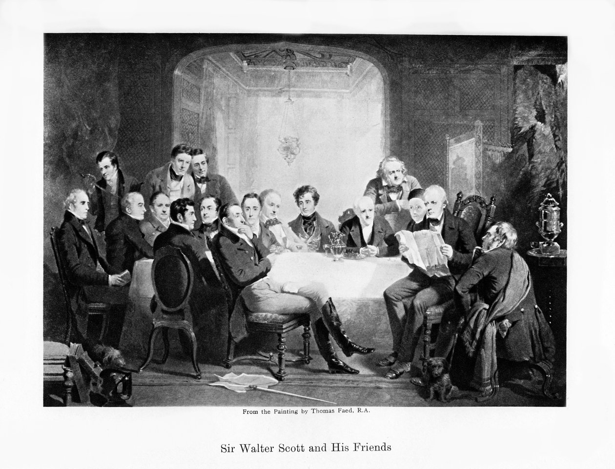 Sir Walter Scott i jego przyjaciele, ok. 1849 autorstwa Unbekannt