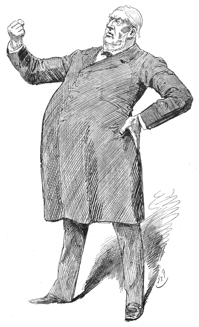 Sir William Harcourt w piorunującym momencie, lata 1890 1906 autorstwa Unbekannt
