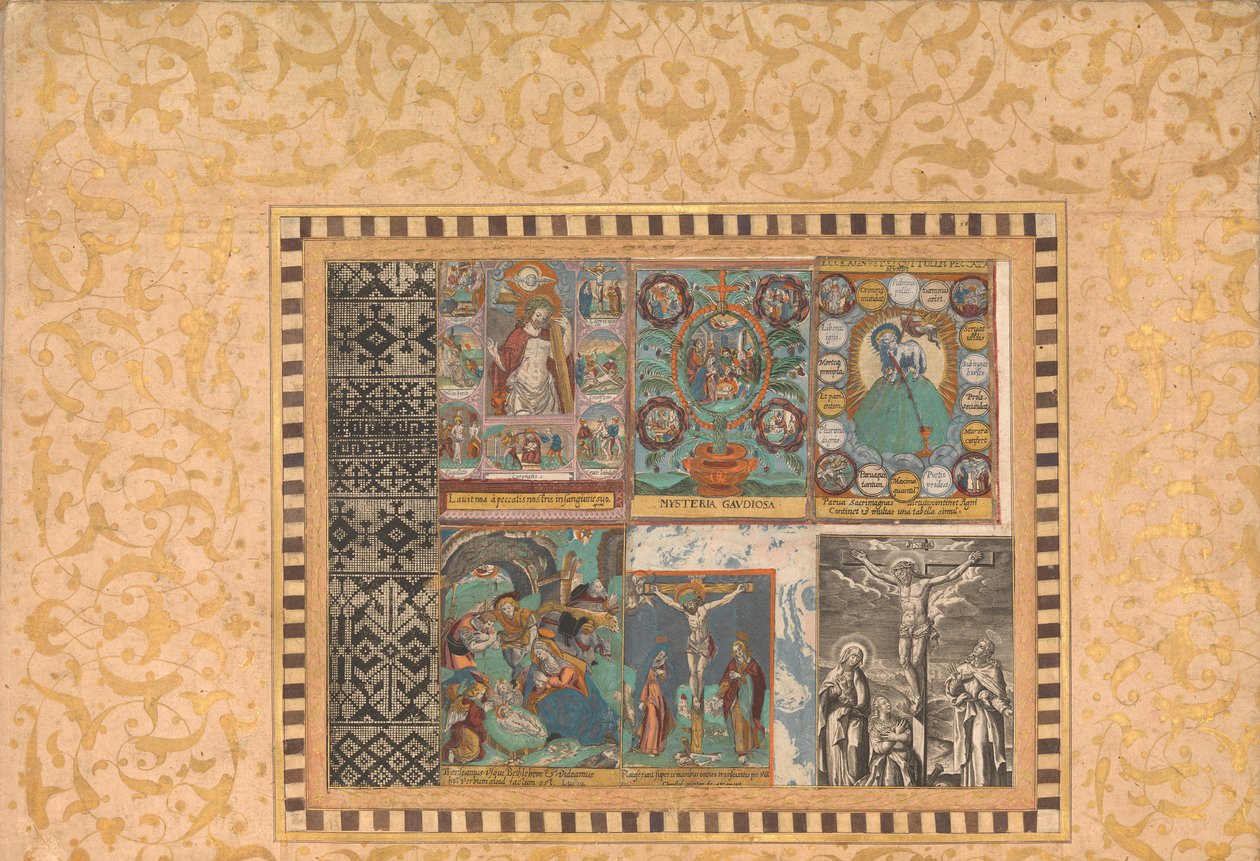 Sześć Scen Dewocyjnych, Folio z Albumu Belliniego, ca. 1600. autorstwa Unbekannt