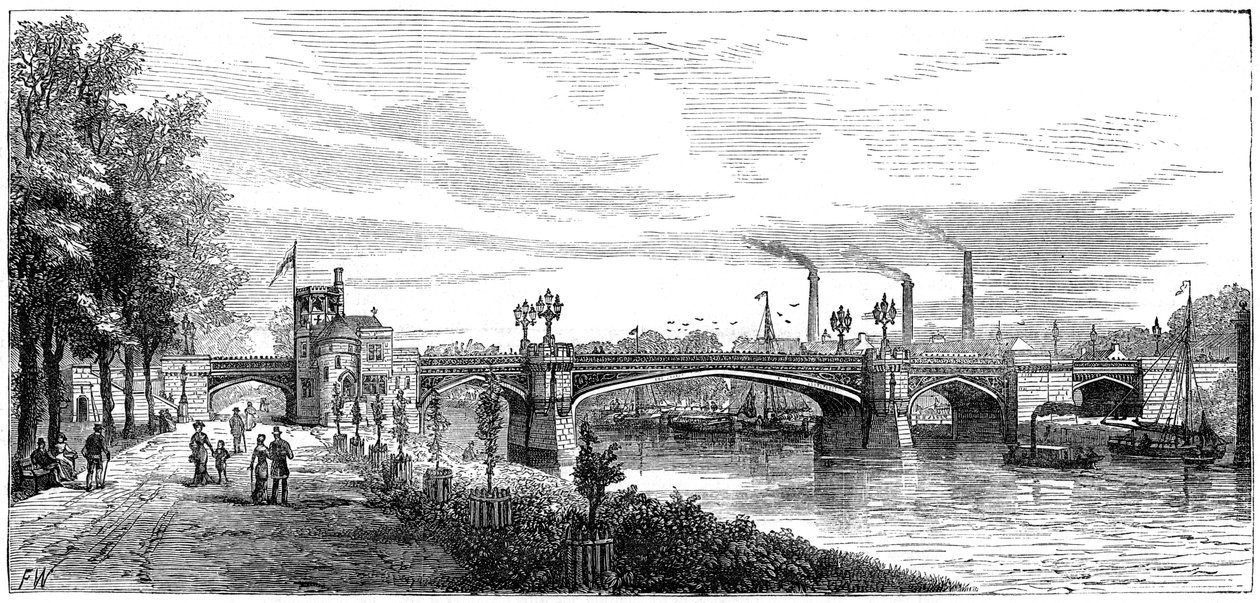 Most Skeldergate, York. North Yorkshire, XIX wiek autorstwa Unbekannt