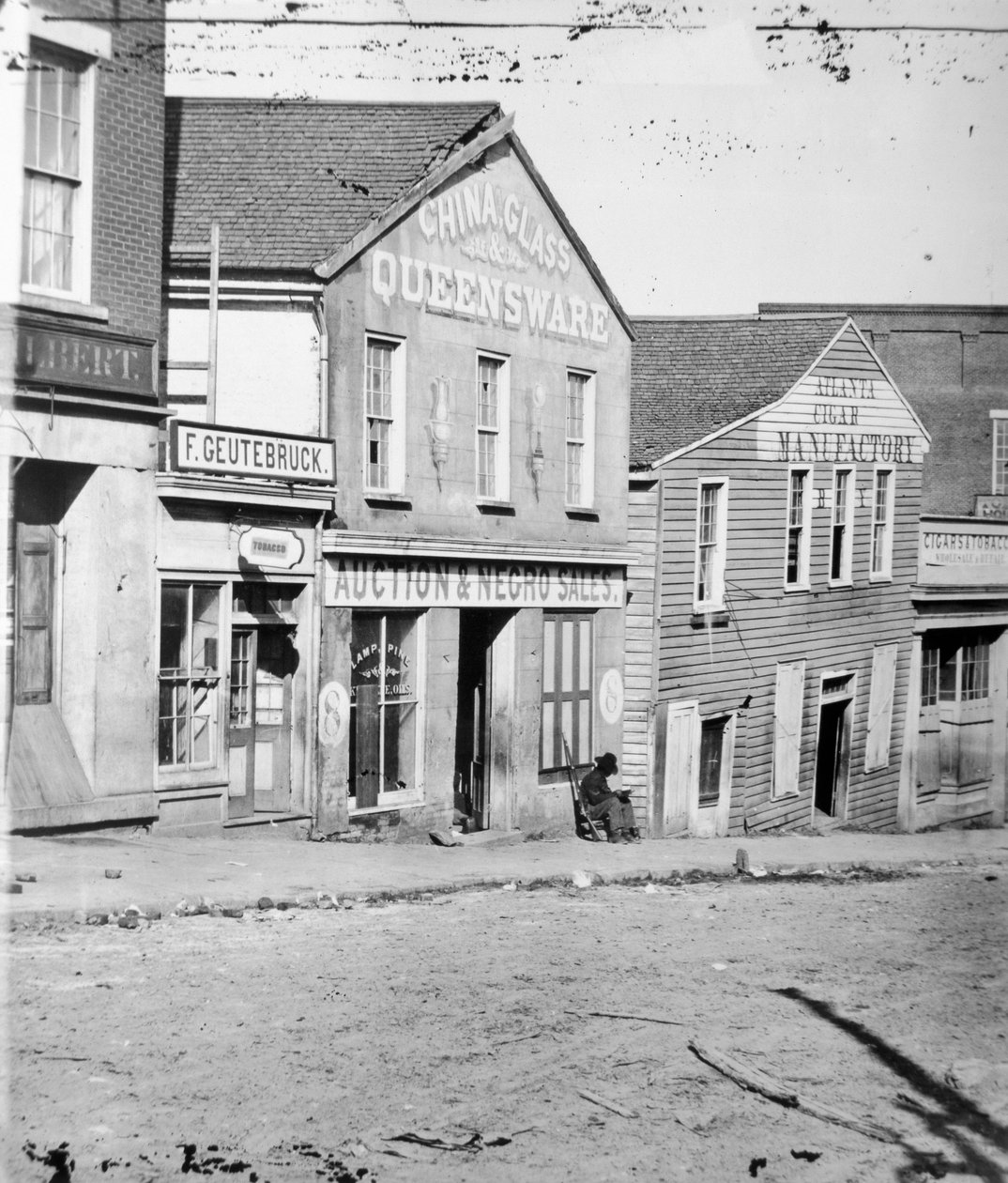 Sklep aukcyjny niewolników, Atlanta, Georgia, USA, c1860-62 autorstwa Unbekannt