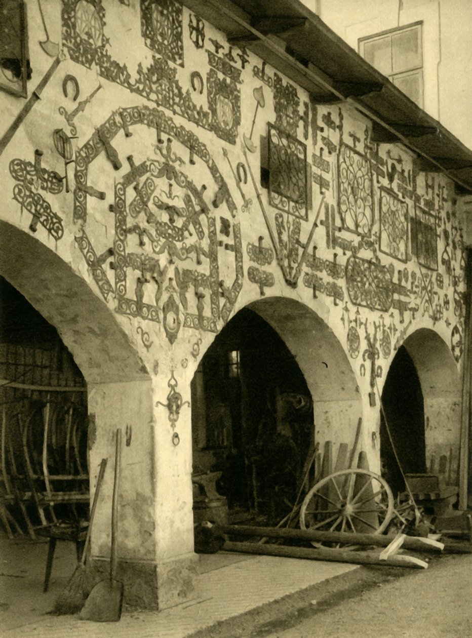 Kuźnia w Opactwie Admont, Austria, ok. 1935. autorstwa Unbekannt
