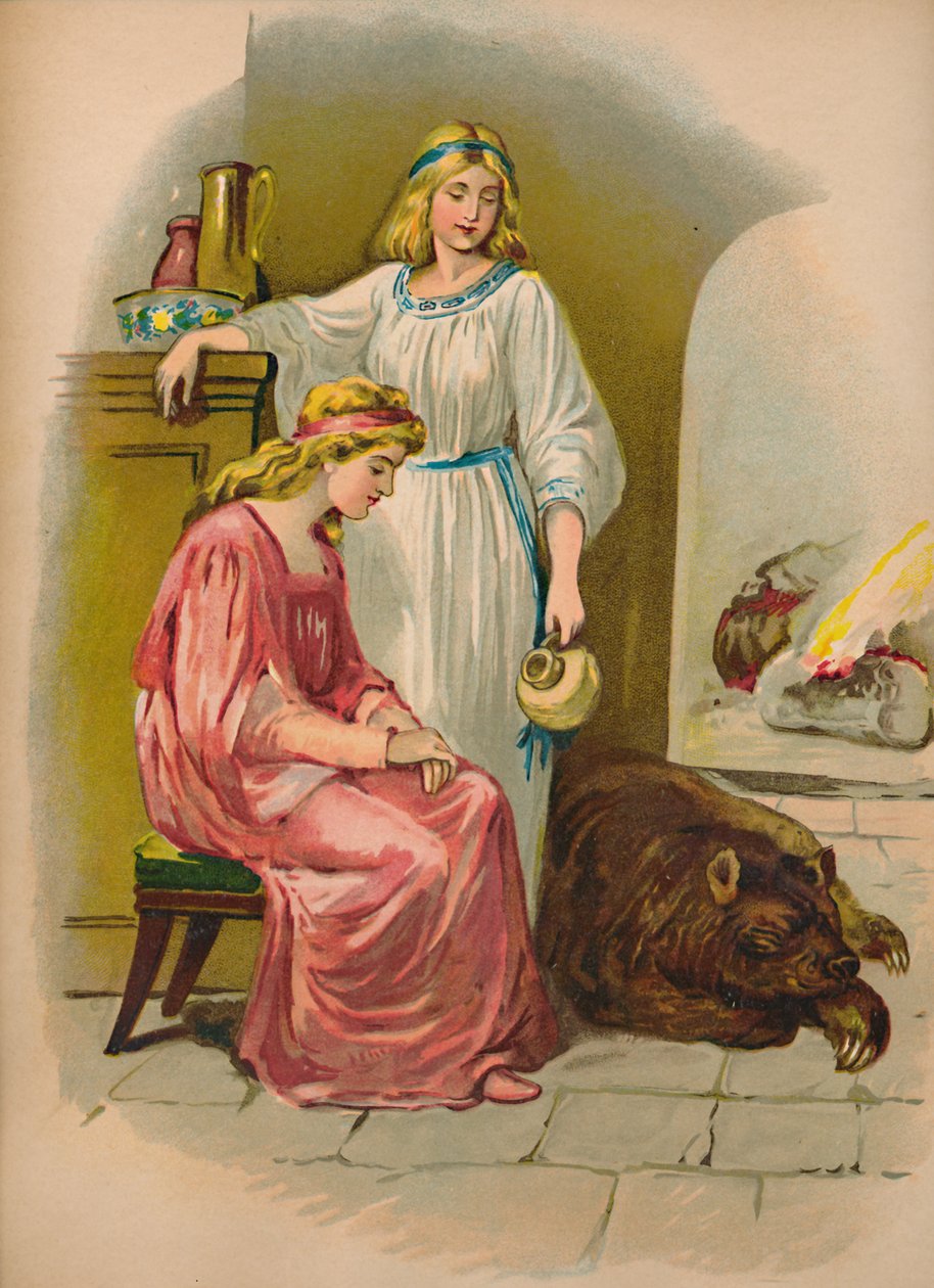 Śnieżnobiały i różany, 1903 autorstwa Unbekannt