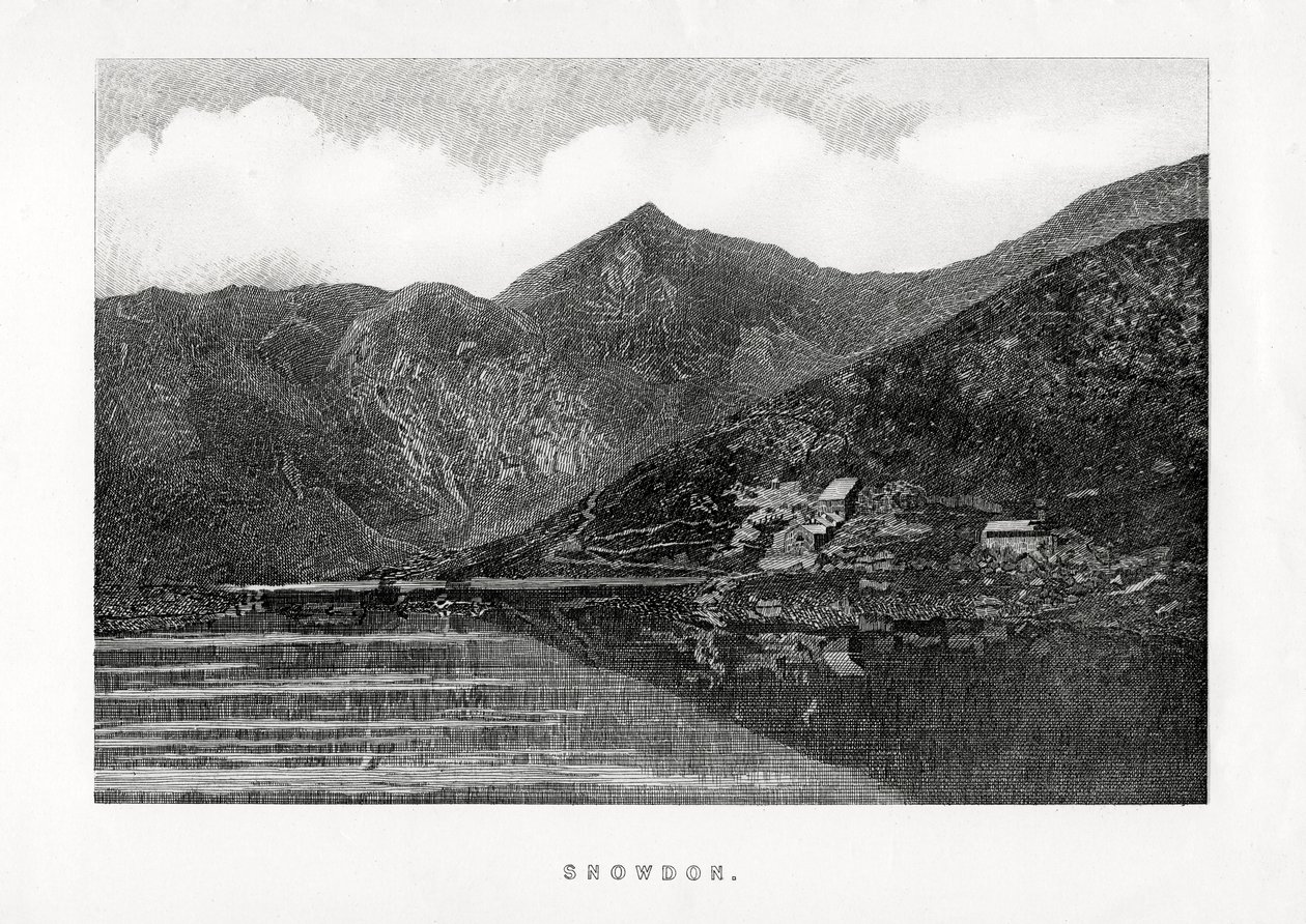 Snowdon, Walia, 1896 r. autorstwa Unbekannt