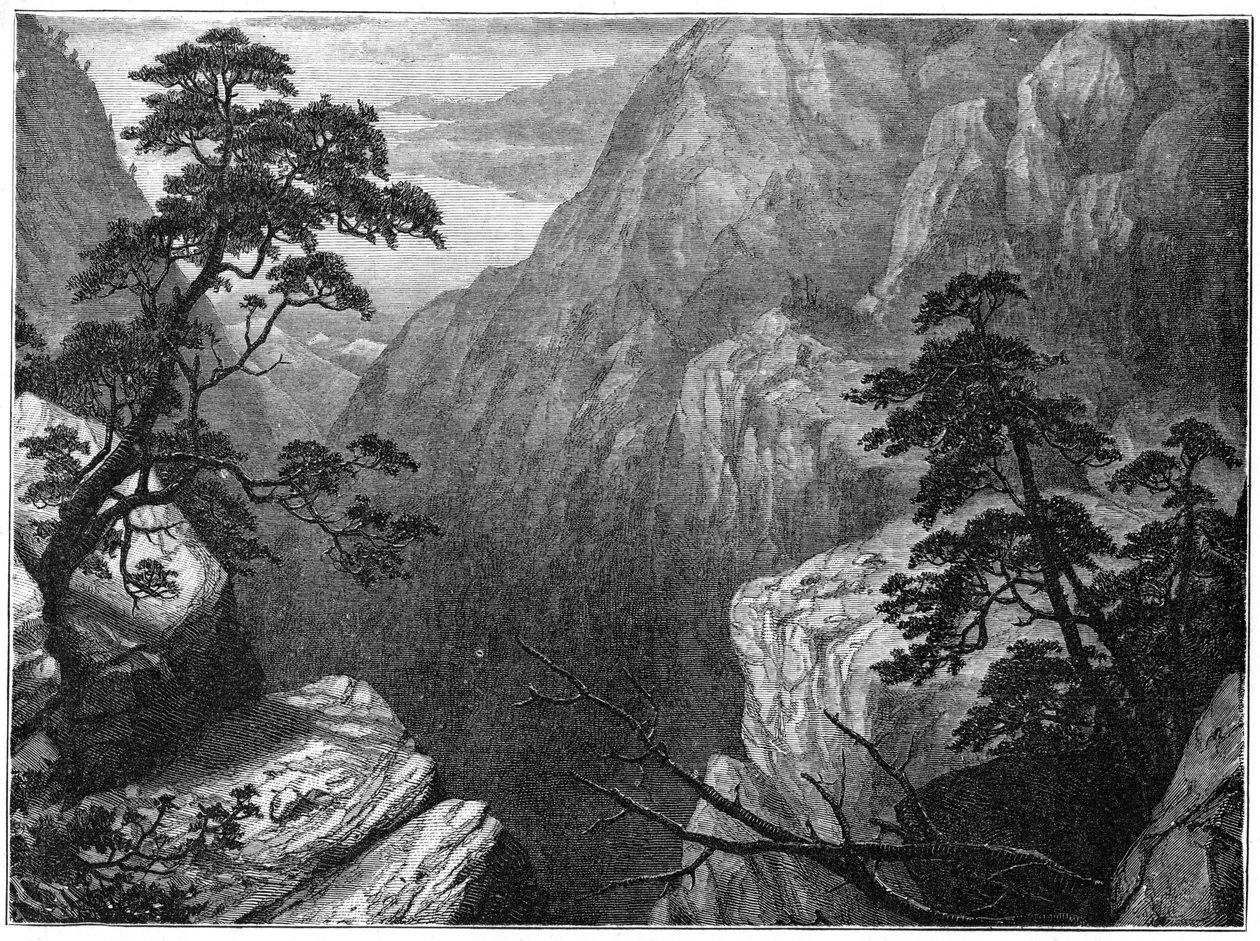Zaśnieżone pasmo Sierra Madre, Góry Skaliste, USA, 1877 autorstwa Unbekannt