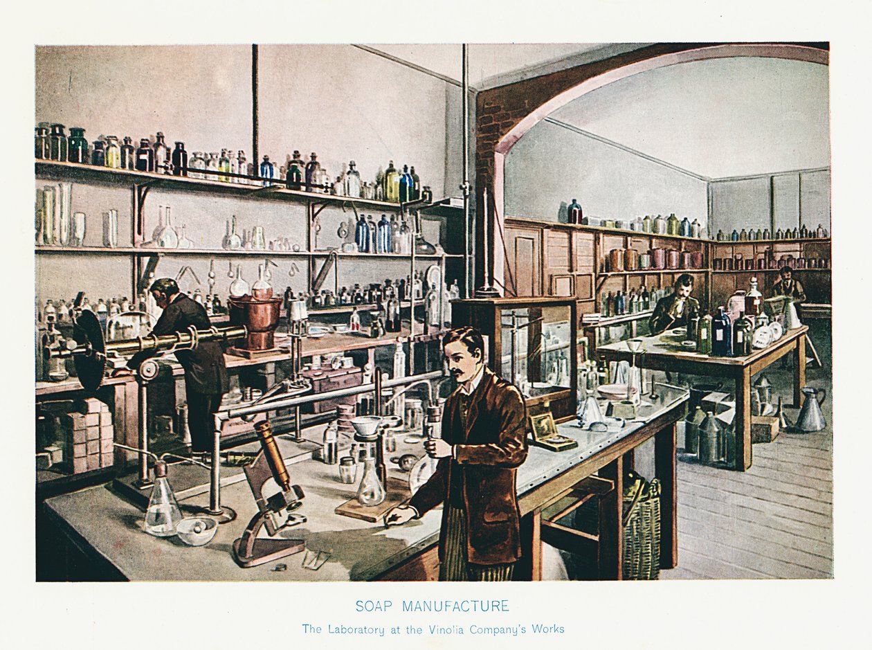Produkcja mydła, c1905 autorstwa Unbekannt