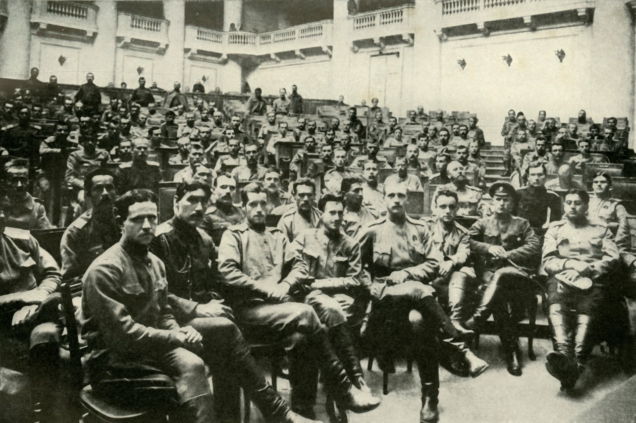 Delegaci Żołnierzy Armii Rosyjskiej pod Dumą, 1919. autorstwa Unbekannt