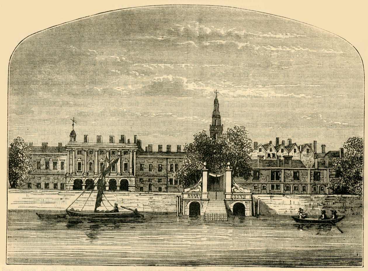 Dom i schody w Somerset, 1881 r. autorstwa Unbekannt