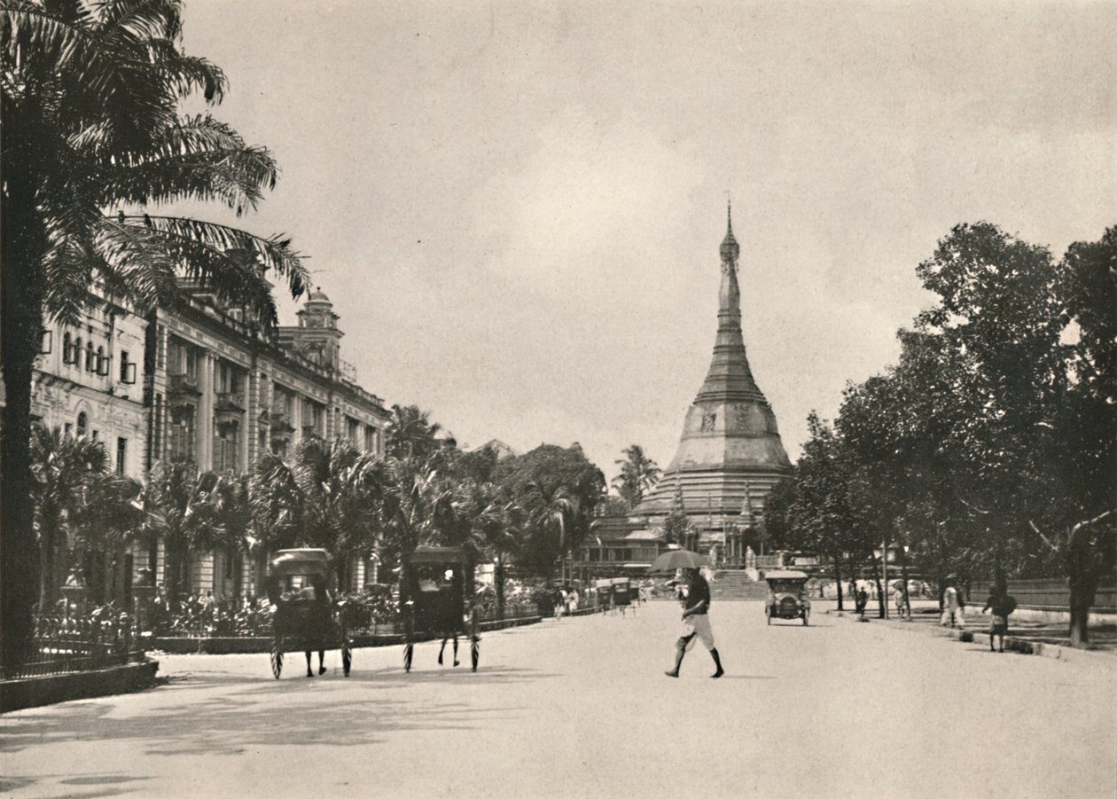 Soolay Pagoda Road, Rangun, 1900. autorstwa Unbekannt