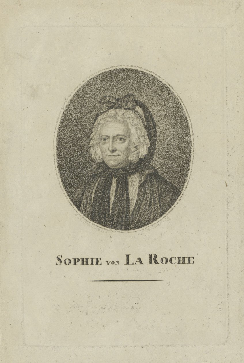 Sophie von La Roche, z domu Gutermann von Gutershofen 1730-1807, ok. 1930 r. 1800 autorstwa Unbekannt