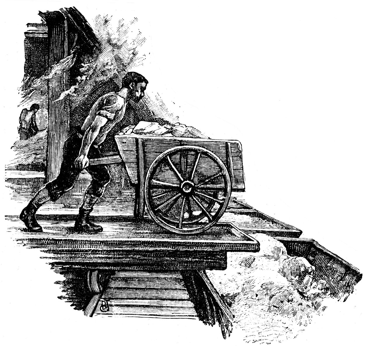 Warzelnia soli w południowym Durham, 1884 autorstwa Unbekannt