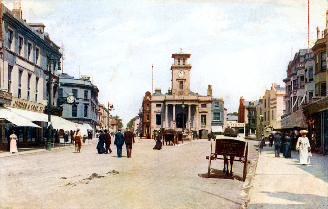 South Street, Worthing, West Sussex, ok. 1900-1920 autorstwa Unbekannt