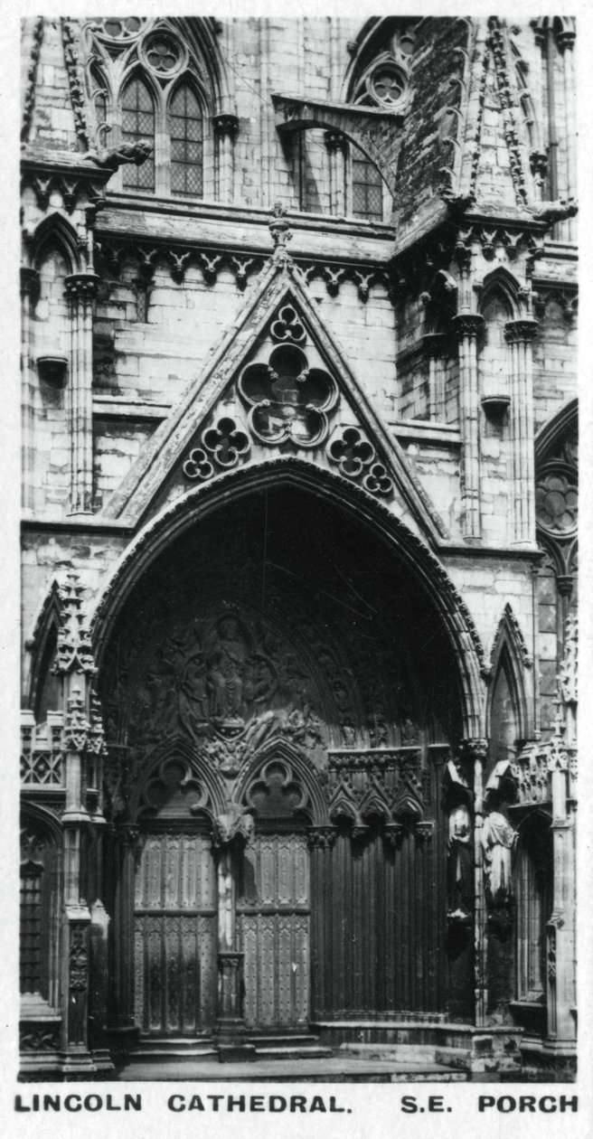 Ganek południowo-wschodni, katedra w Lincoln, ok. 1920 r. autorstwa Unbekannt