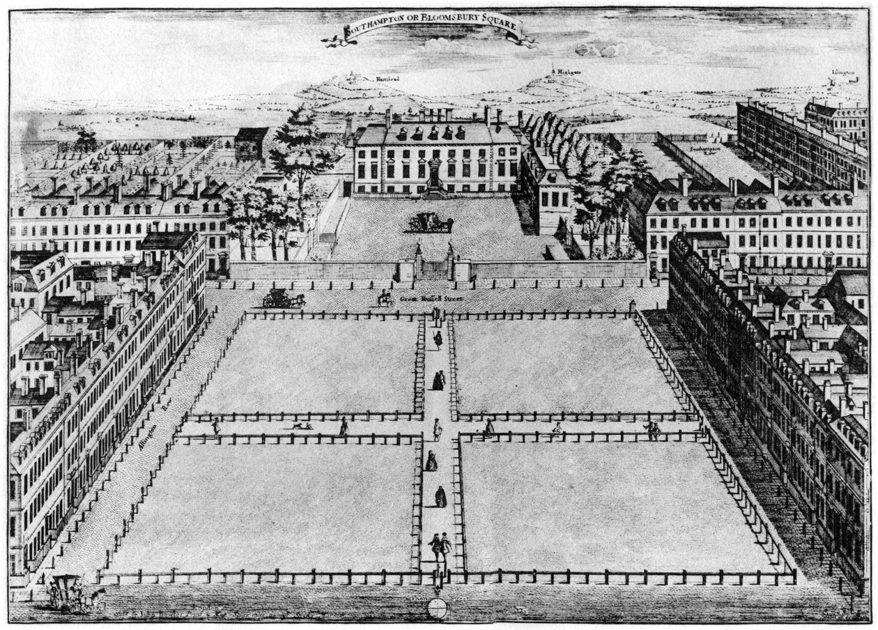 Southampton lub Bloomsbury Square, Londyn, XVIII wiek 1907 autorstwa Unbekannt