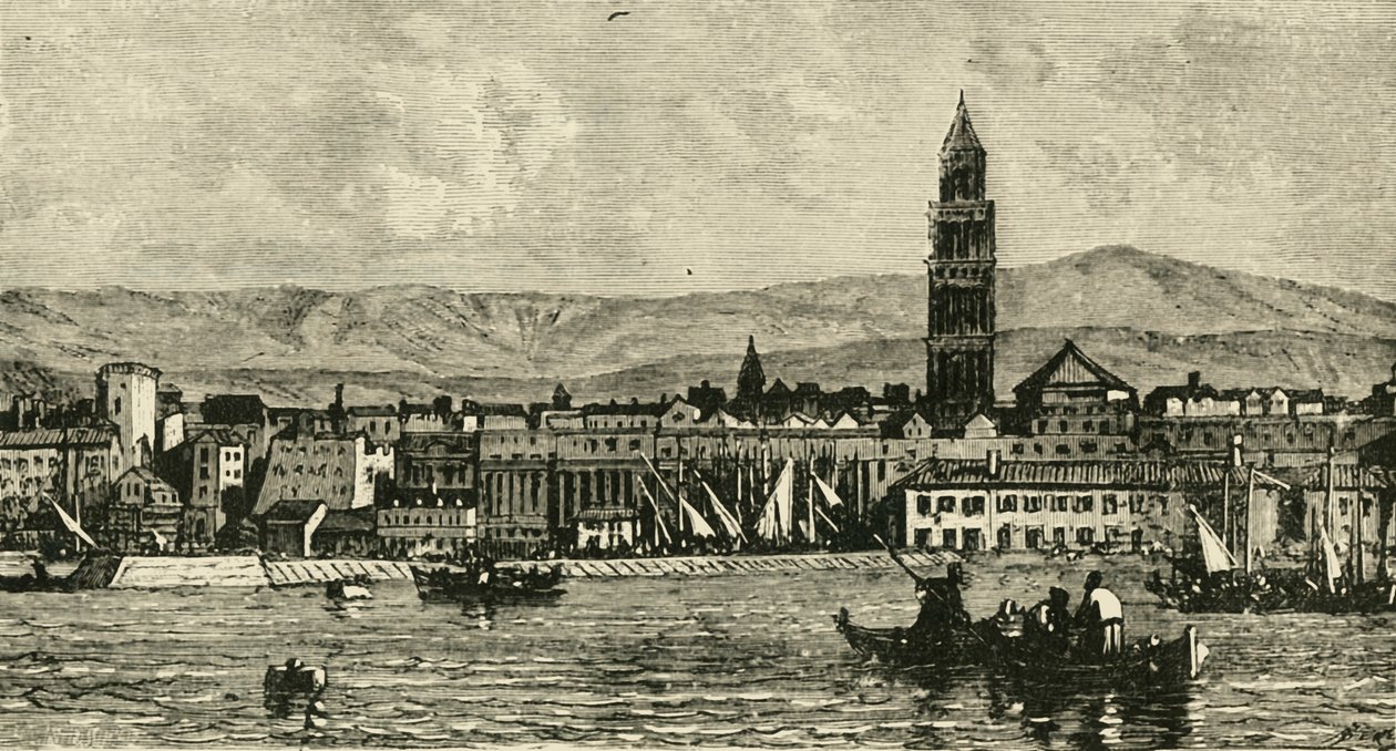 Spalatro, z portu, 1890. autorstwa Unbekannt
