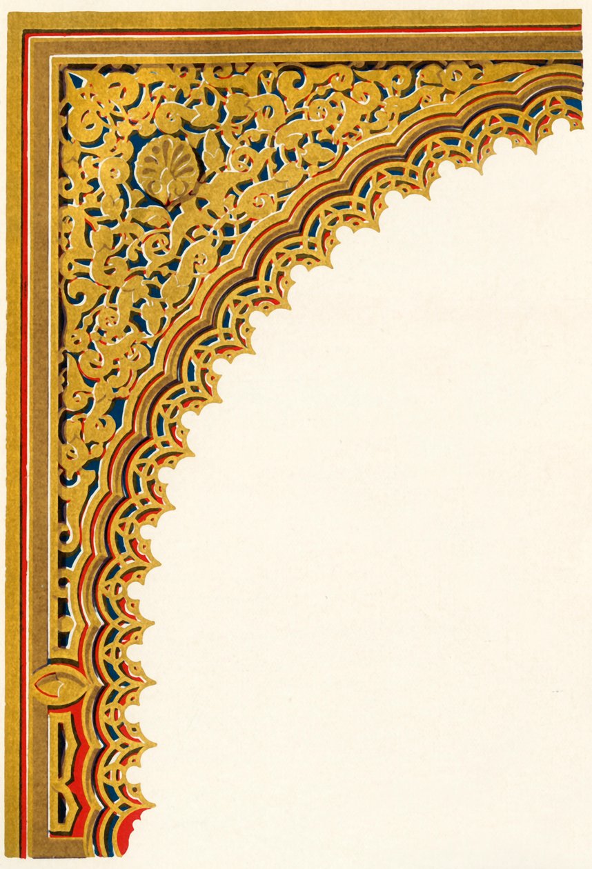 Spandril z wnęki drzwiowej przy wejściu do Sali Ambasadorów..., 1907. autorstwa Unbekannt