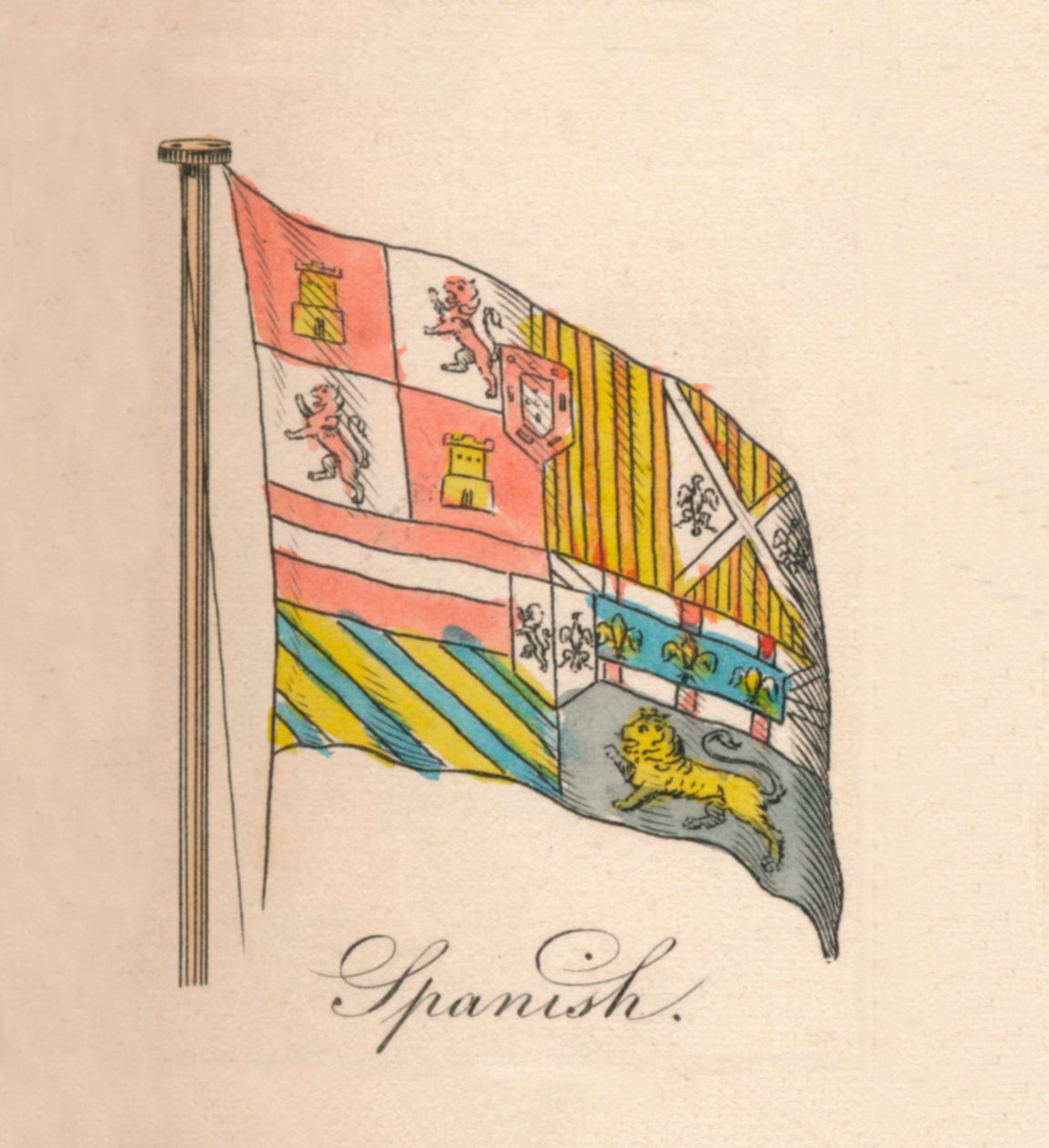 hiszpański, 1838 autorstwa Unbekannt