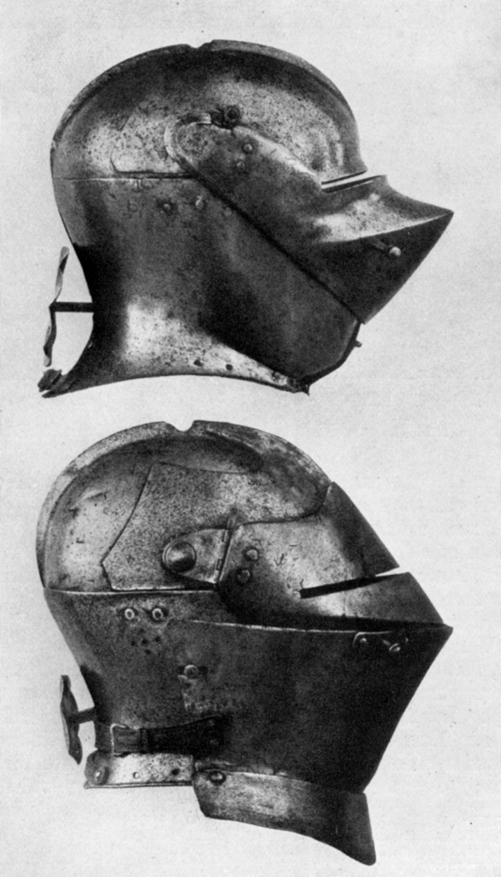 Hełmy hiszpańskie i włoskie, XV w., 1929 autorstwa Unbekannt