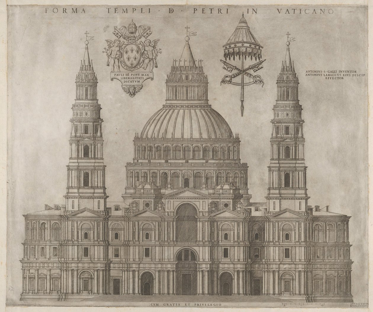 Zwierciadło świetności rzymskiej: św. Piotra, 1547. autorstwa Unbekannt