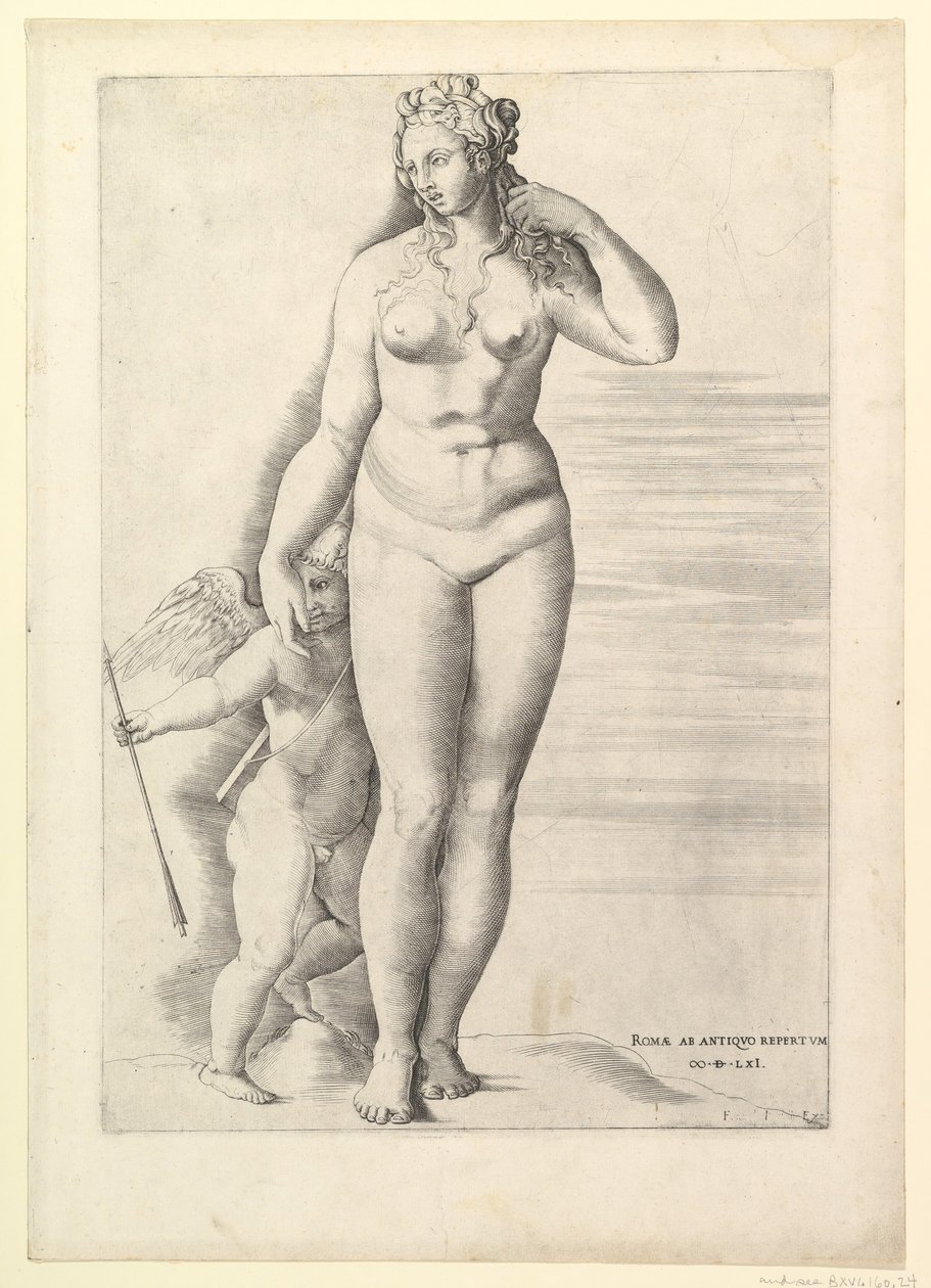 Rzymskie lustro wspaniałości: Wenus i Eros, 1561 autorstwa Unbekannt