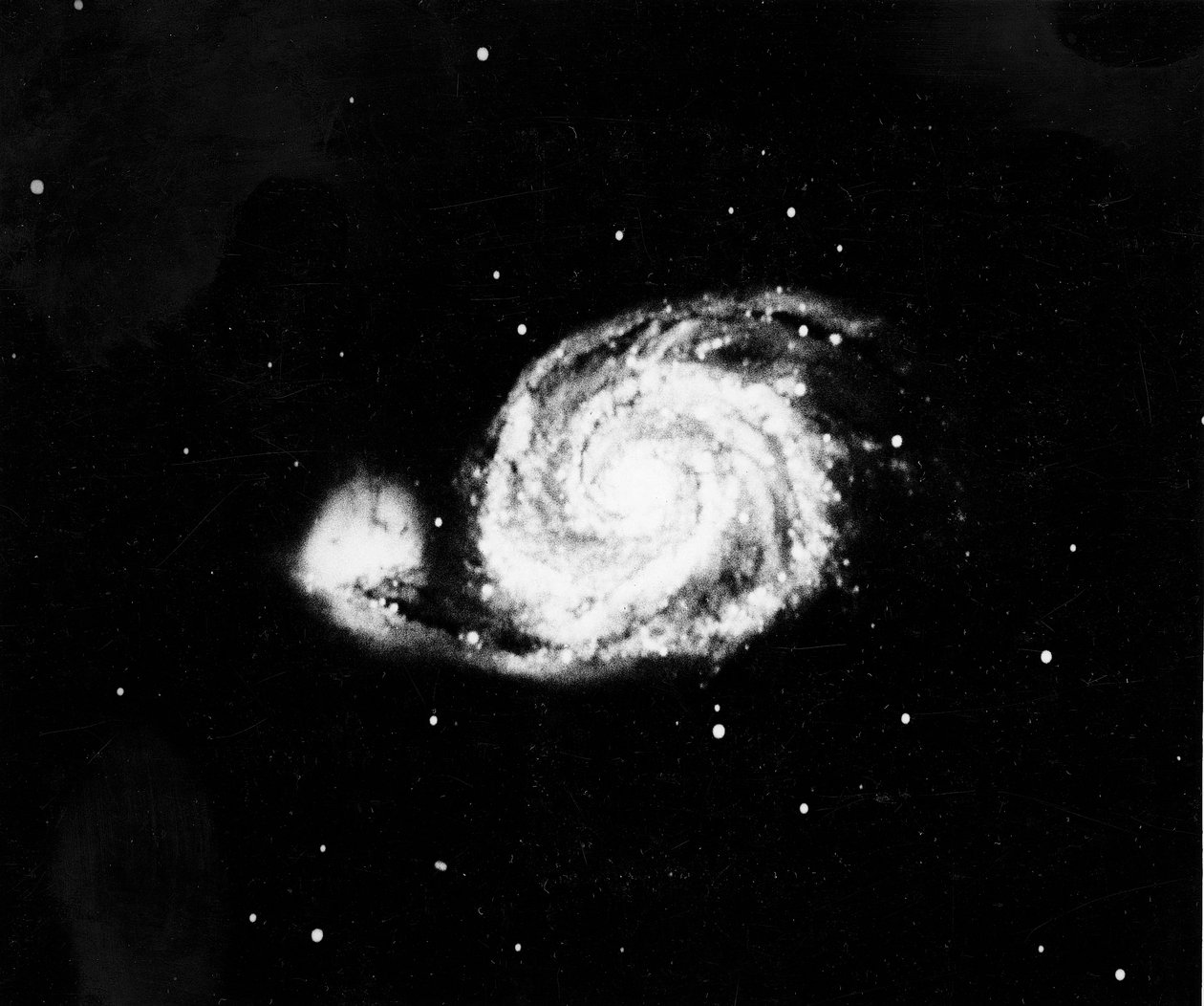 Galaktyka spiralna M 51 w Canes Venatici, 1910 autorstwa Unbekannt