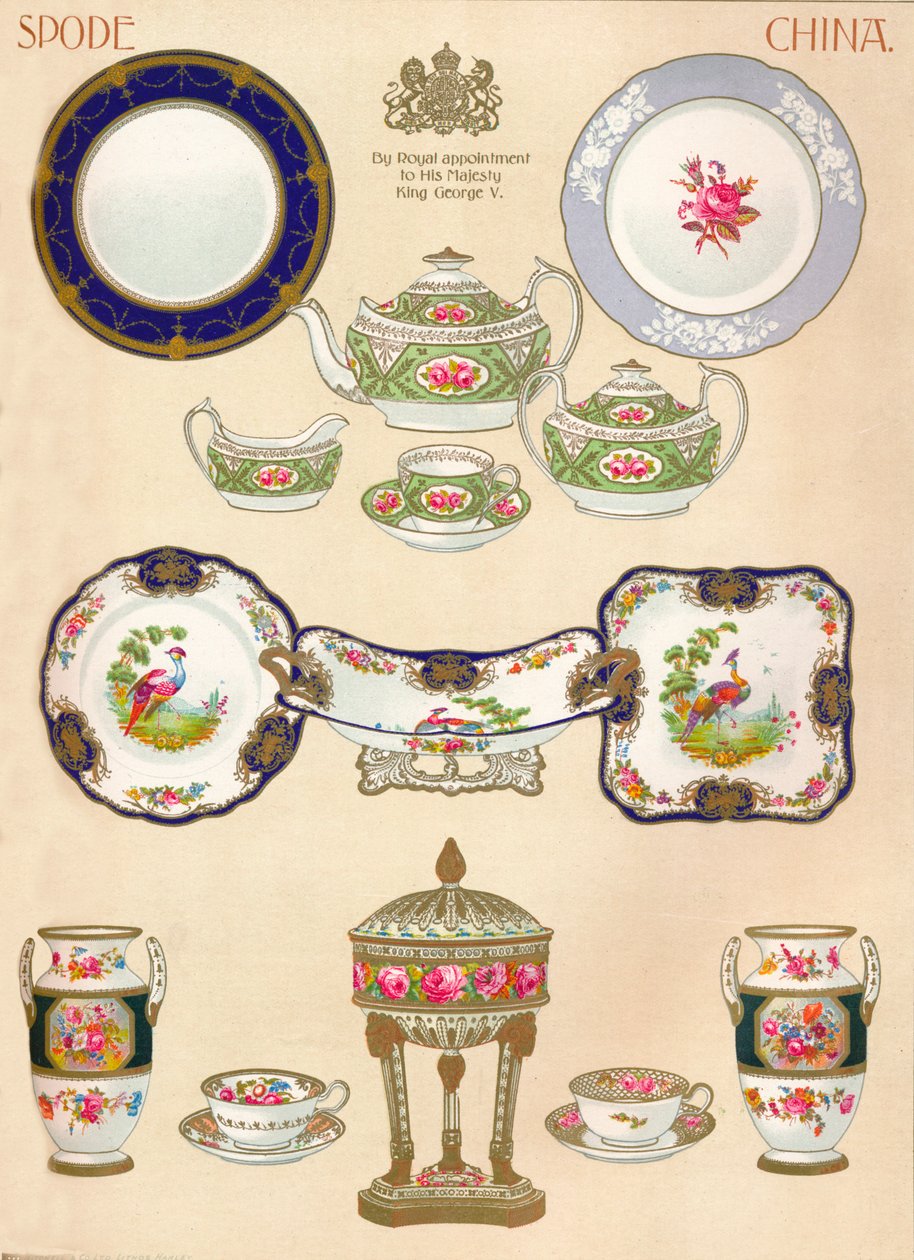 Spode China: WTCopeland i synowie, Stoke-on-Trent, XVIII wiek, 1913 autorstwa Unbekannt