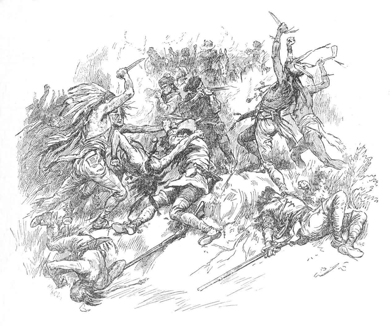 Wyskoczył z bagna i poleciał w gardło sławnych strzelców, 1902 autorstwa Unbekannt