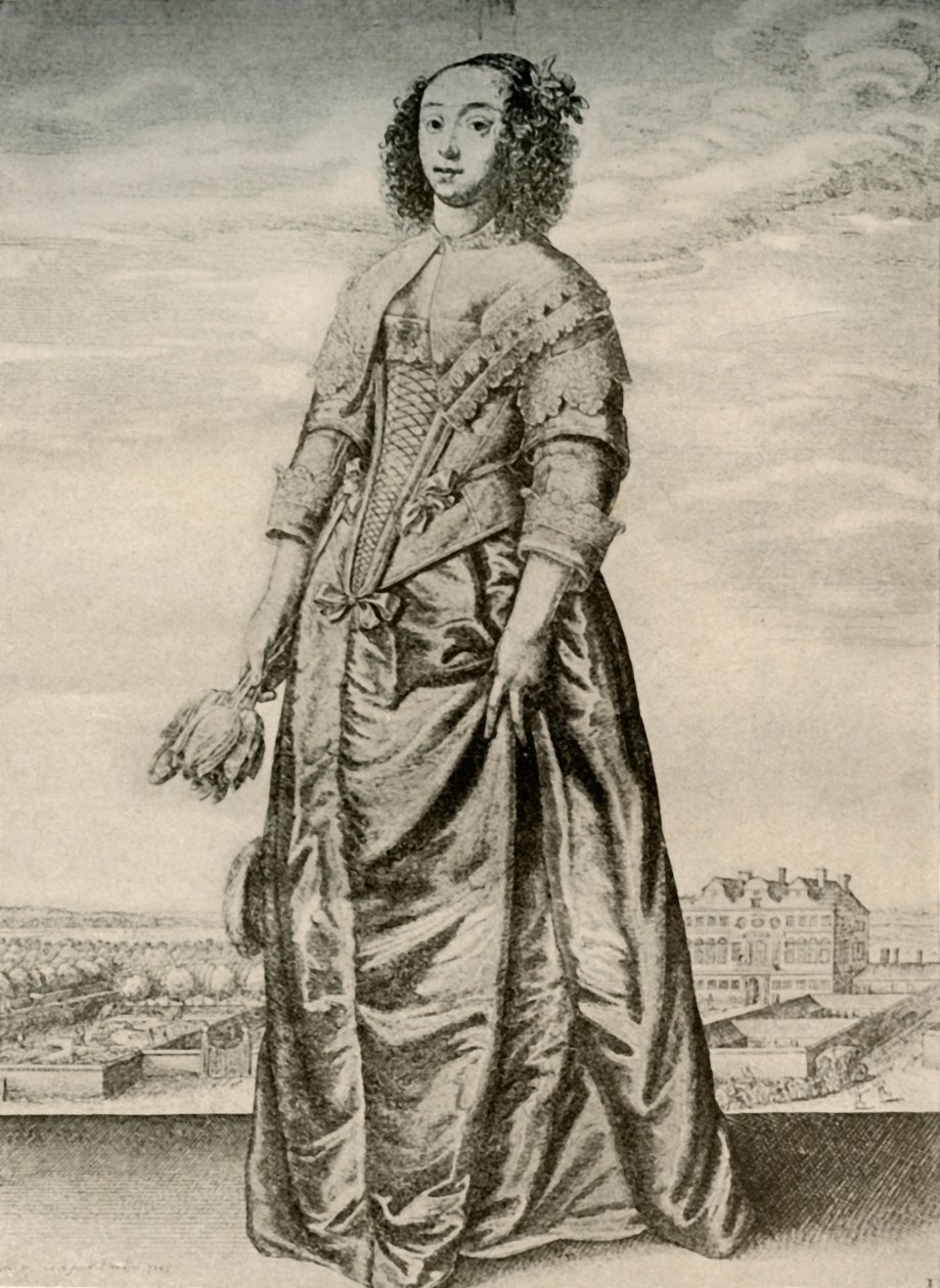 Wiosna - Modna suknia domowa Angielki, panowanie Karola I, c1620-1640, 1937 autorstwa Unbekannt
