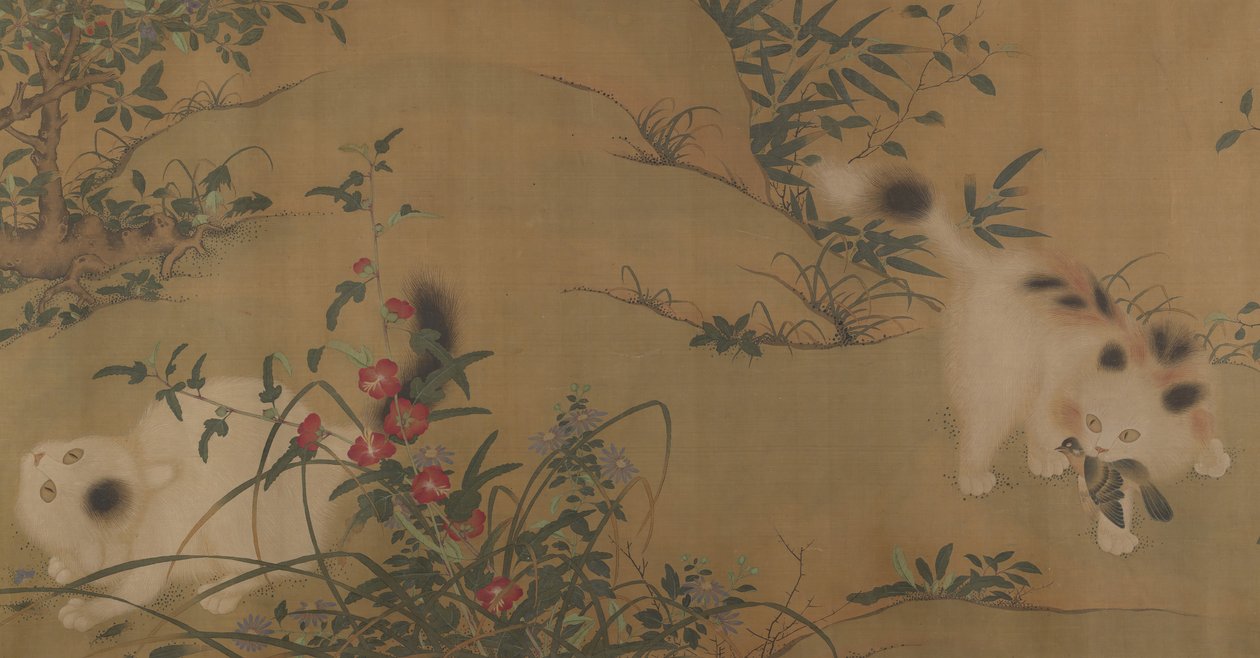Wiosenna zabawa w ogrodzie Tang, XVIII wiek. autorstwa Unbekannt