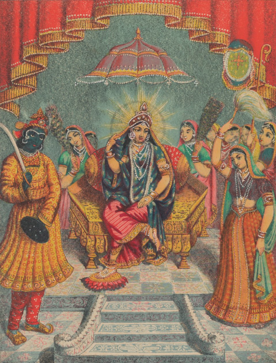 Sri Sri Rai Raja, ca. 1885-95. autorstwa Unbekannt