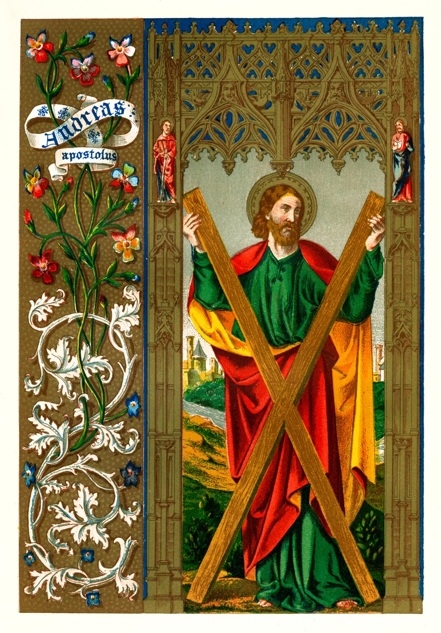 Św. Andrzej Apostoł, 1886 r. autorstwa Unbekannt