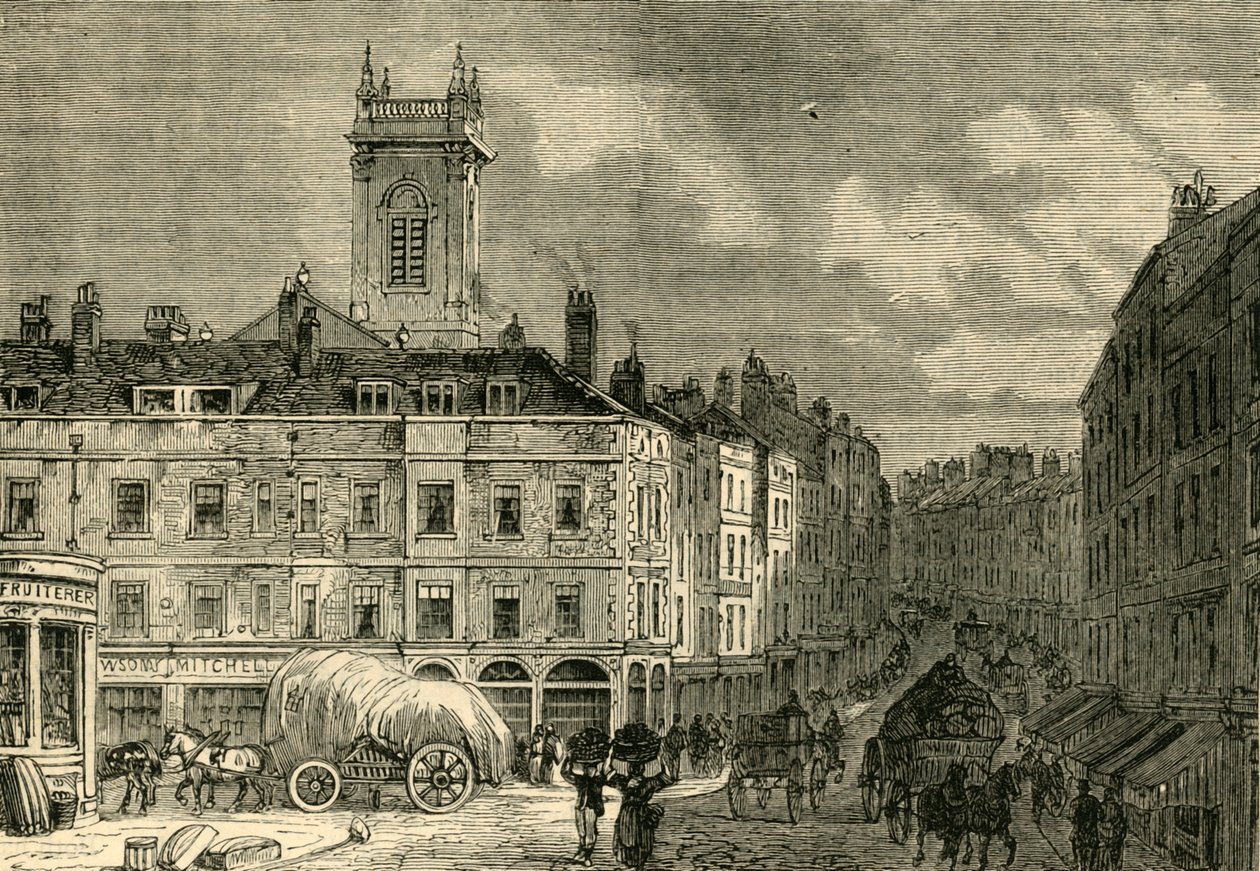Kościół św. Andrzeja ze Snow Hill, 1850 r., ok. 1872 r. autorstwa Unbekannt