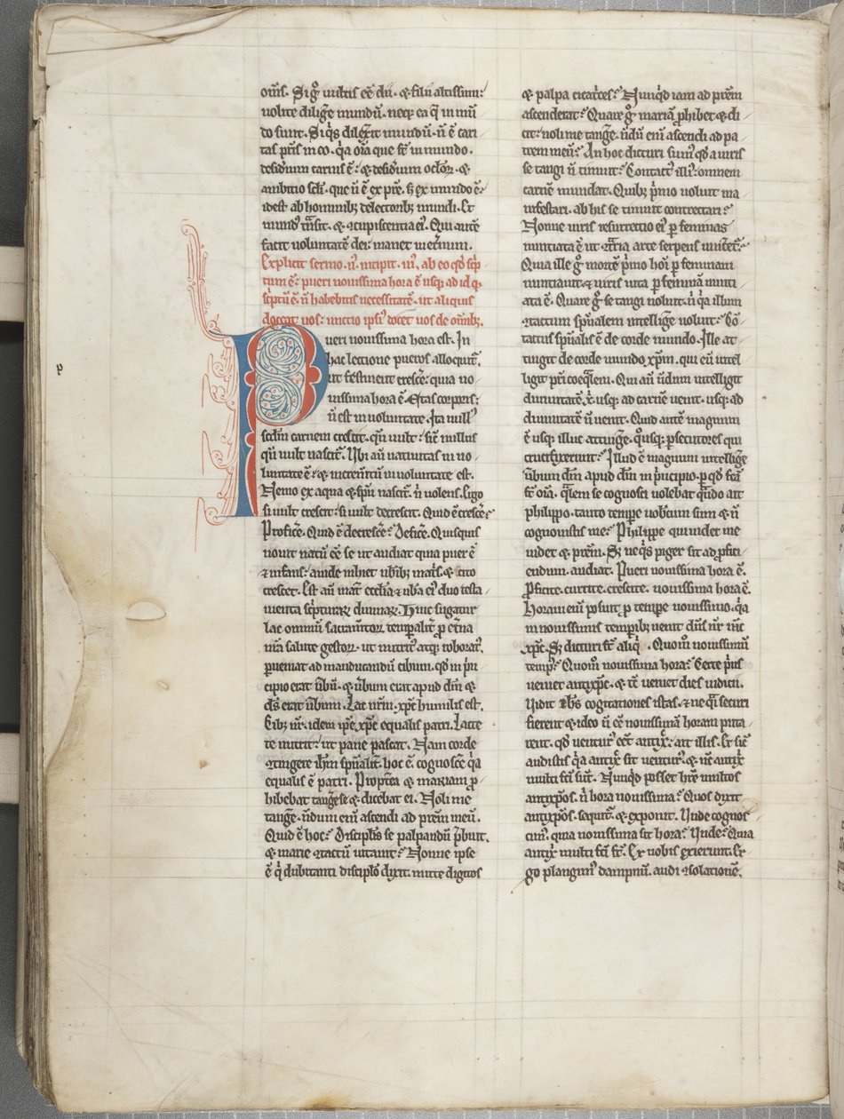 Św. Augustyn z Hippony „Opera”, c.1200 (pióro i atrament na pergaminie) autorstwa Unbekannt