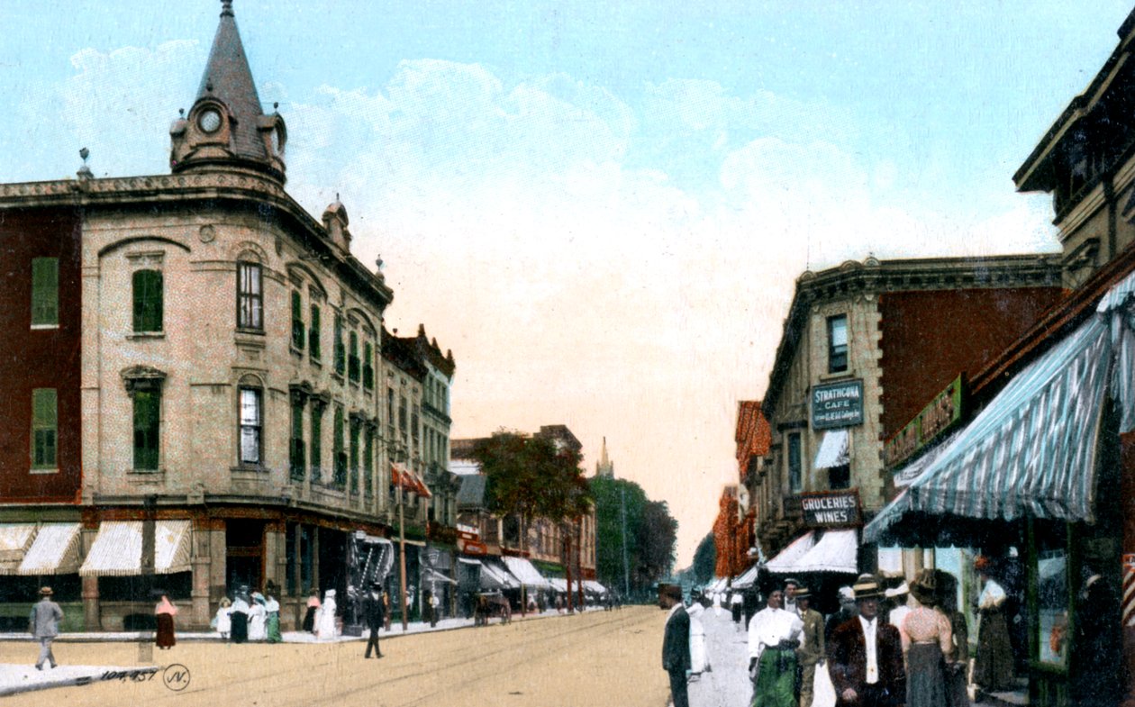 Ulica św. Katarzyny, Montreal, Kanada, ok. 1900 autorstwa Unbekannt