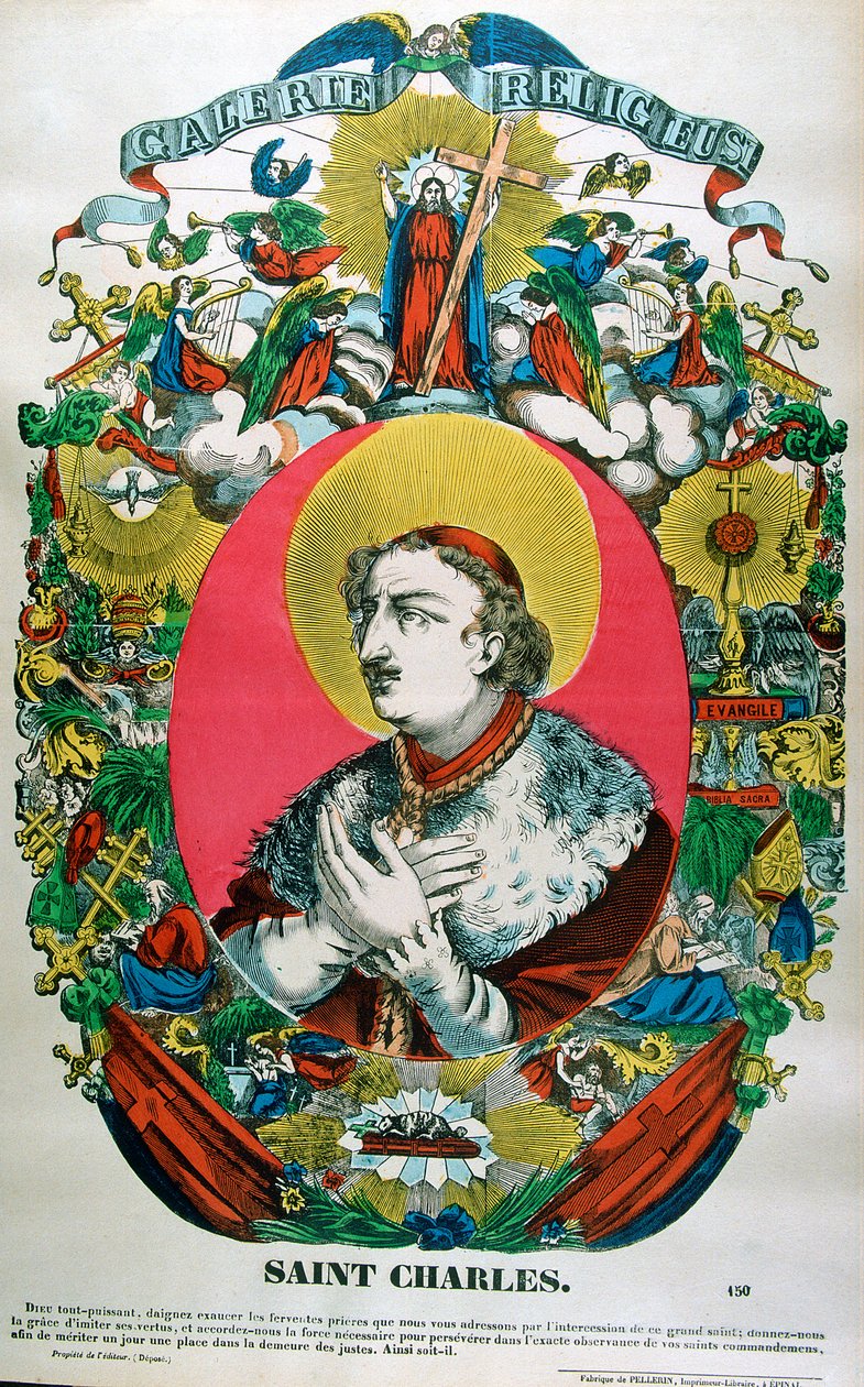 Św. Karol Boromeusz, XVI-wieczny włoski ksiądz, XIX w. autorstwa Unbekannt