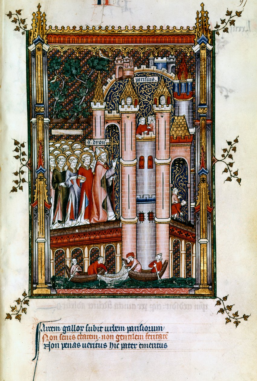 Św. Denis u bram Paryża, 1317 autorstwa Unbekannt