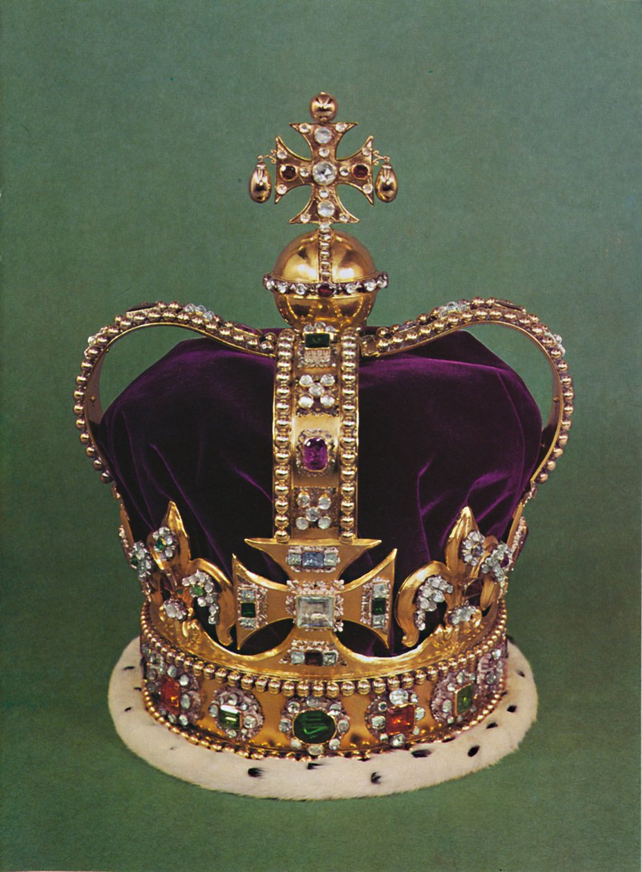 Korona św. Edwarda, którą koronowany jest Władca, 1953 autorstwa Unbekannt