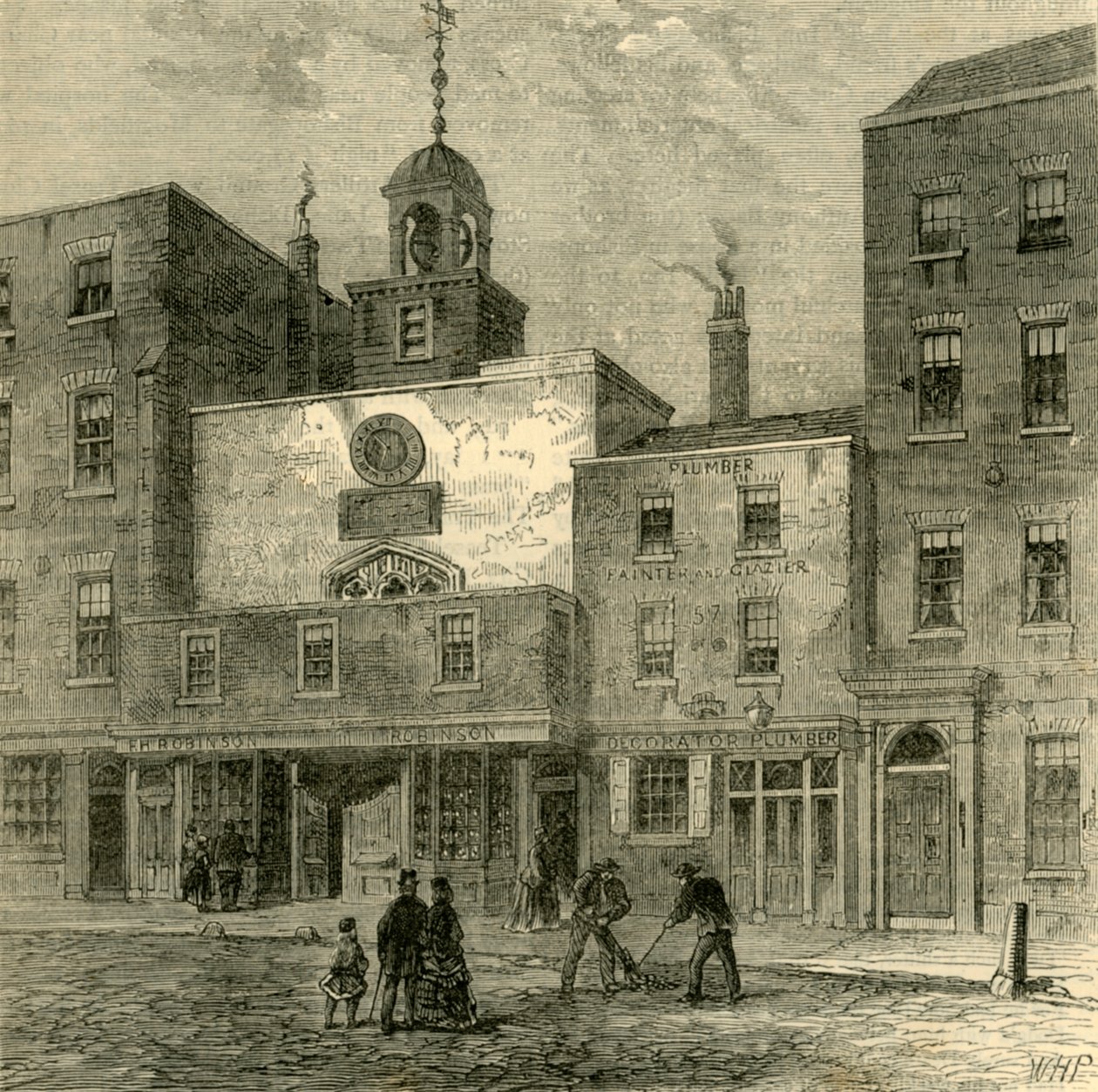 Kościół św. Ethelburga, ok. 1872 r. autorstwa Unbekannt