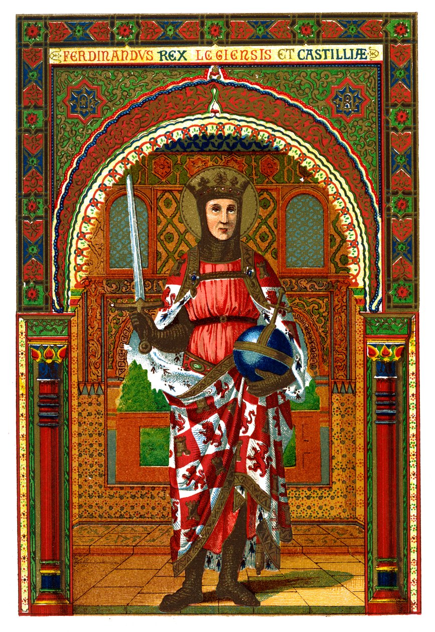 Św. Ferdynand Ferdynand III z Kastylii i Leona, 1886 r. autorstwa Unbekannt