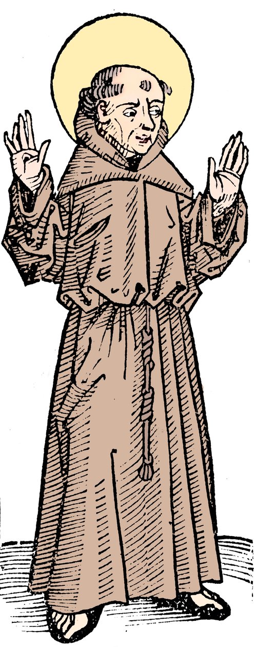 Św. Franciszek z Asyżu, włoski kapłan i założyciel zakonu franciszkanów, 1493 autorstwa Unbekannt