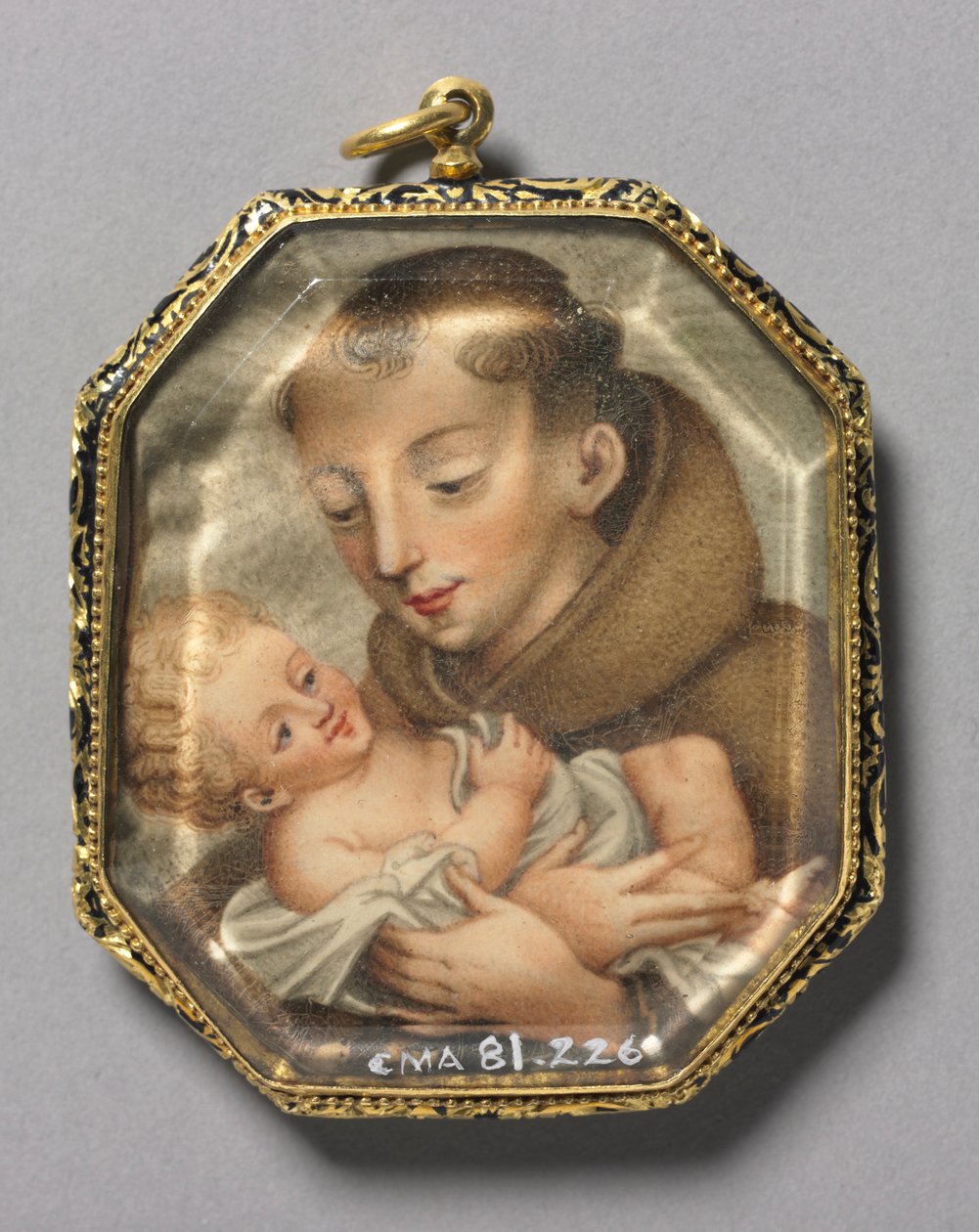Św. Franciszek z Dzieciątkiem Jezus werso, c. 1660. autorstwa Unbekannt