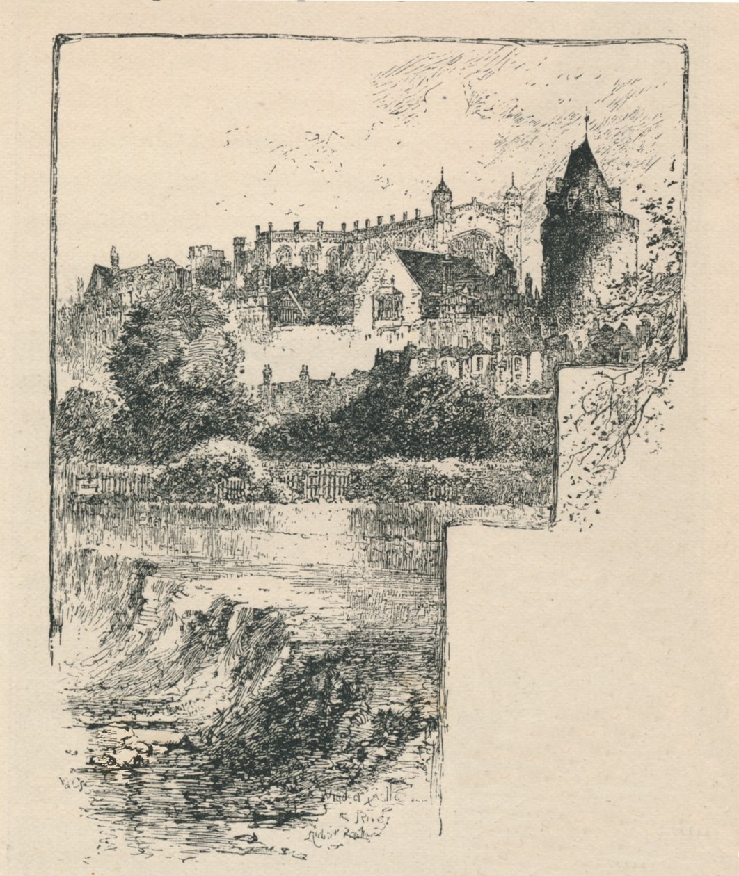 Kaplica św. Jerzego z rzeki, 1895 autorstwa Unbekannt