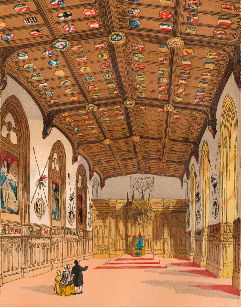 St. Georges Hall, Windsor, ok. 1845, 1864 r. autorstwa Unbekannt