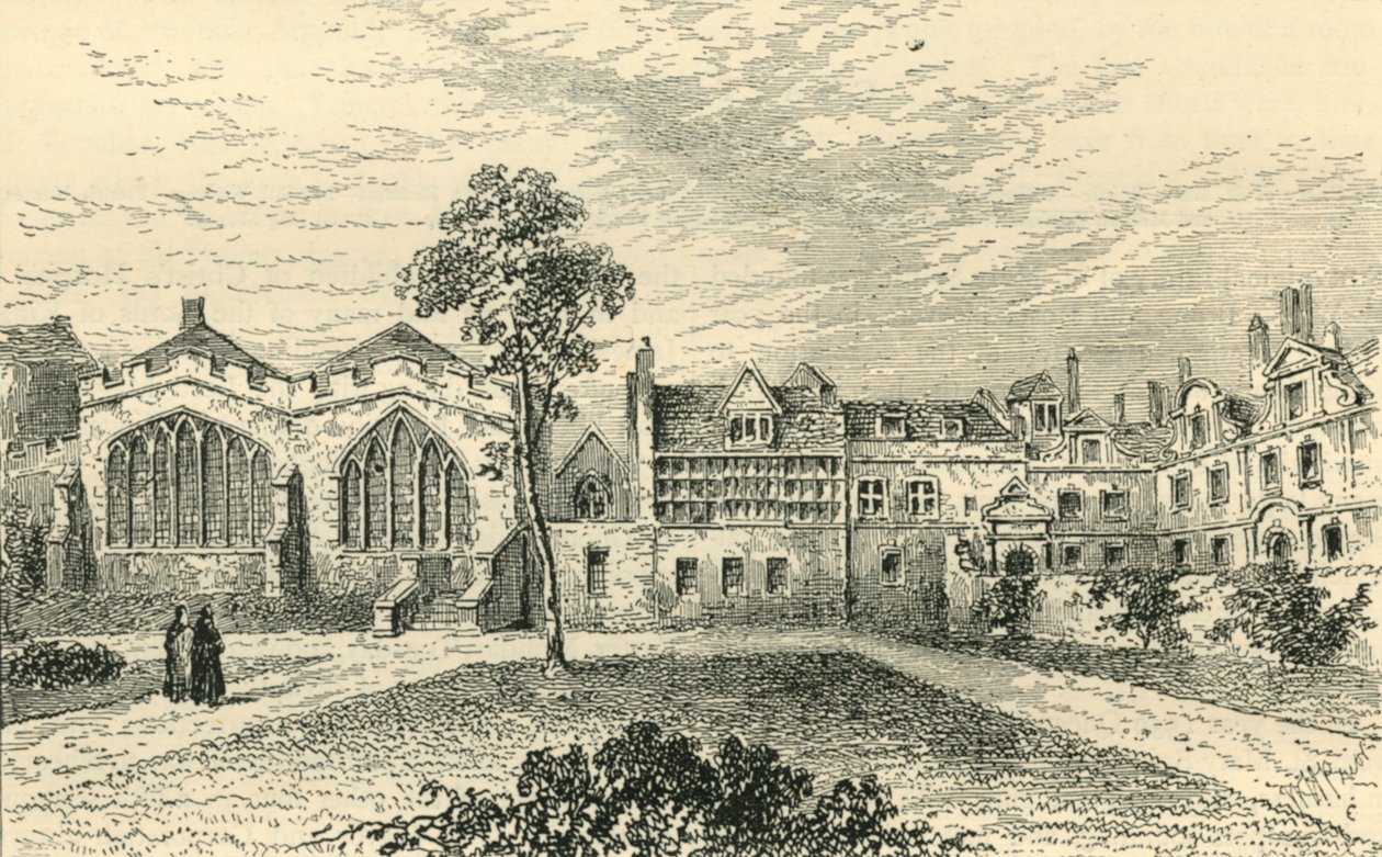St. Helens Priory i Leathersellers Hall, ok. 1799, ok. 1872. autorstwa Unbekannt