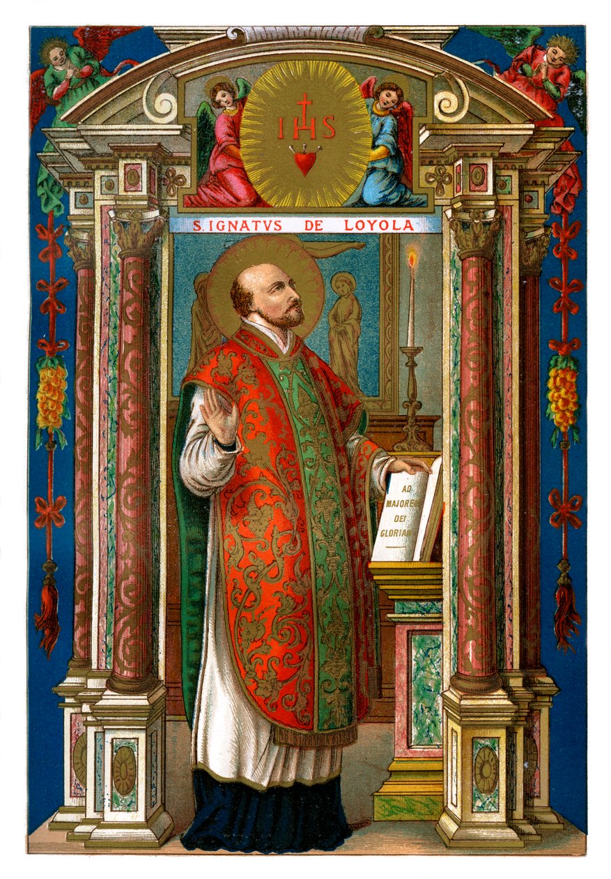 Św. Ignacy Loyola, 1886 r. autorstwa Unbekannt