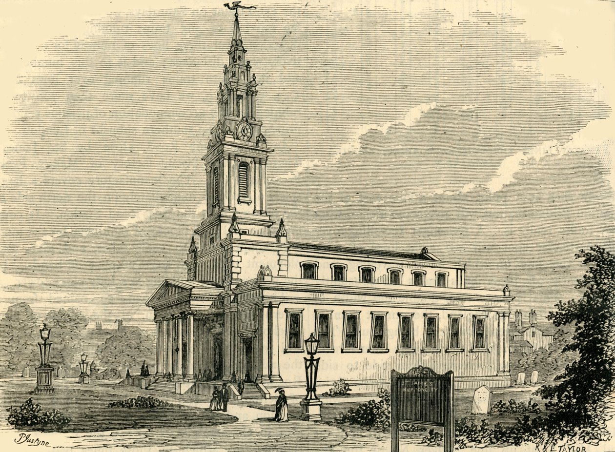 Kościół św. Jakuba, Bermondsey, c1878. autorstwa Unbekannt