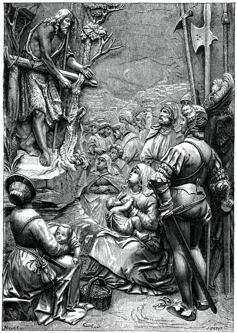 Przemówienie św. Jana Chrzciciela na pustyni, XVI w., 1870 r autorstwa Unbekannt