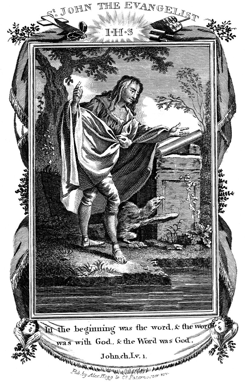 Św. Jan Ewangelista, ok. 1808 r. autorstwa Unbekannt