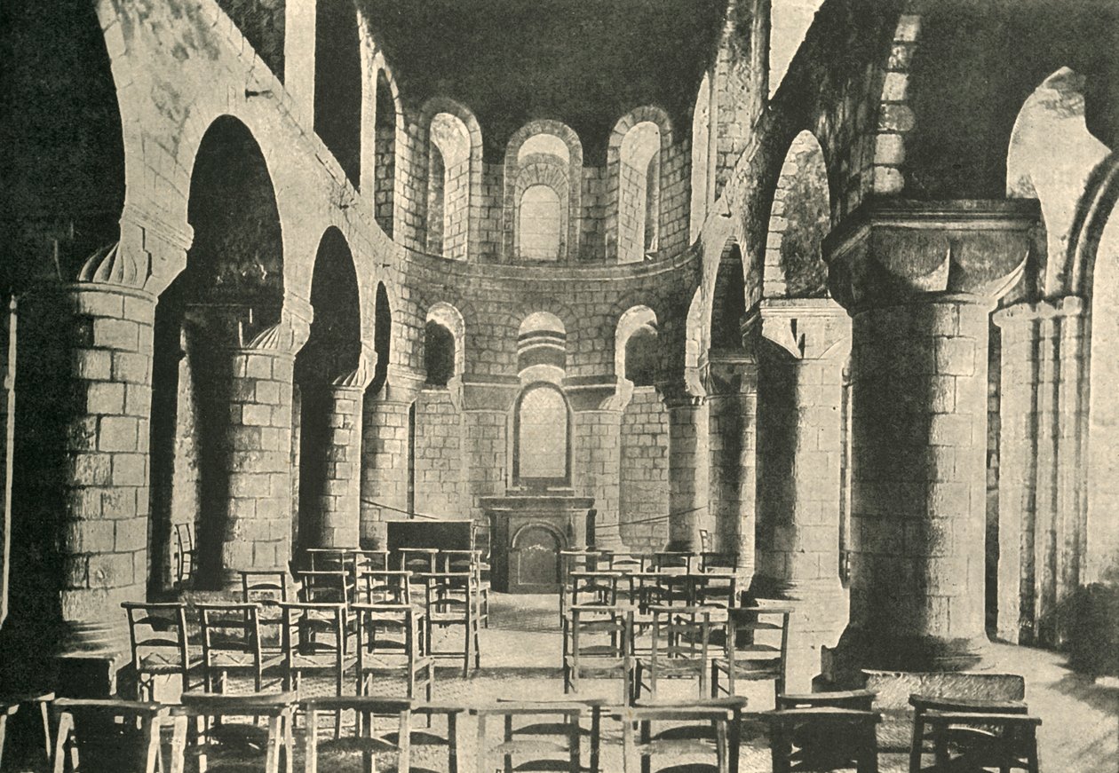 Kaplica św. Jana, Tower of London, architektura normańska, 1908 autorstwa Unbekannt
