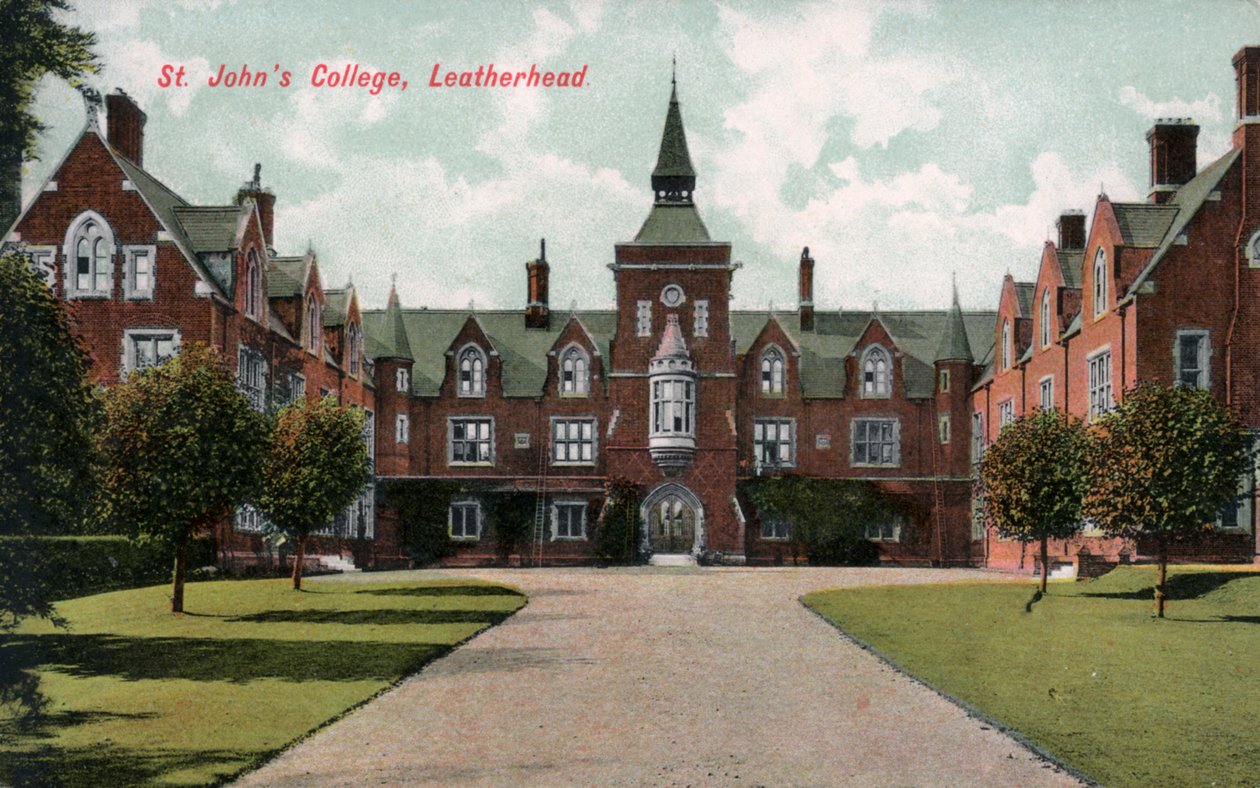 St Johns College, Leatherhead, Surrey, XX wiek autorstwa Unbekannt